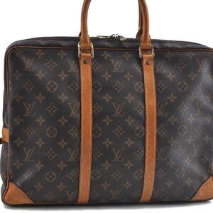 Auth Louis Vuitton Monogram Porte Documents Voyage Brief Case